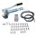 Manuelle Schmierung Komplettsystem für 18 Schmierstellen - FHX Handpumpe - MX-F-9/18 Verteiler - Komponenten - Gewinde M6x1 gerade