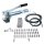 Manuelle Schmierung Komplettsystem für 19 Schmierstellen - FHX Handpumpe - MX-F 10/19 Verteiler - Komponenten - Gewinde M8x1 gerade