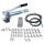 Manuelle Schmierung Komplettsystem für 20 Schmierstellen - FHX Handpumpe - MX-F 10/20 Verteiler - Komponenten - Gewinde M10x1 gewinkelt