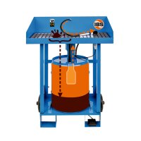 IBS-Teilereinigungsgerät Typ F2-D - für 50 Liter Fässer - 920 mm Arbeitshöhe - 100 kg Tragfähigkeit - 790x490 mm Arbeitsfläche