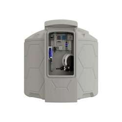CEMO CUBE AdBlue-Tank Premium - 7.500 Liter - Polyethylen - mit integrierter Auffangwanne - mit Automatik-Zapfpistole