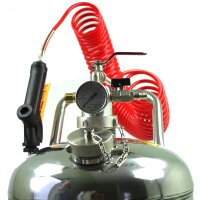 Fahrbares Sprühgerät 50 l - V2A Edelstahlbehälter - 16 bar - 10 m Rilsan-Spiralschlauch
