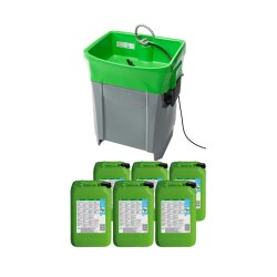 Bio-Circle Pinselwaschtisch GT Compact - Starterset - 230 Volt - 100 Liter  Füllmenge - inkl. 6x 20 Liter Bio-Circle L EVO