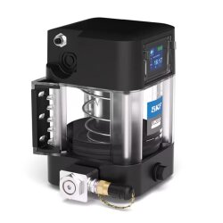 SKF Kompaktschmierpumpe CLS-XF1AT2-0000025 - CLS Touch - Schmierfett - 24 Volt - 50 cm³/min - mit Steuerung - Befüllung von links unten - Industrieanwendung - Verschlussschraube G 1/4"