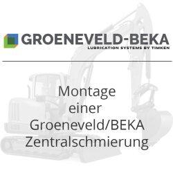 Montage Groeneveld / BEKA Zentralschmierung - für Kubota Kompaktbagger 1,5 bis 6 t