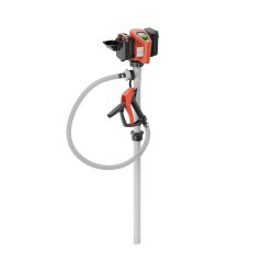 FLUX Fasspumpe mit Akku-Motor - für Säuren und Laugen - für 1.000-l-IBC - 420 Watt - 1.200 mm Polypropylen Pumpwerk