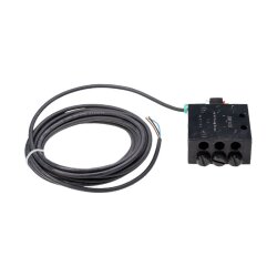 Lincoln Schmierstoffverteiler SSV-KN - Stahl, schwarz verzinkt - G 1/8" BSPP - Mit Anzeigestift - Mit Näherungsschalter zur elektrischen Überwachung