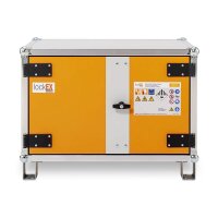 CEMO Akku-Lagerschrank Basic 8/5 - 230 Volt - 2 Lagerebenen - Mit Stapelfüßen - Ohne Stromlos-Schaltung - Ohne Fernalarmierung - Ohne Display
