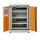 CEMO Akku-Lagerschrank Basic 8/10 - 230 Volt - 4 Lagerebenen - Mit Stapelfüßen - Ohne Stromlos-Schaltung - Ohne Fernalarmierung - Ohne Display