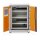 CEMO Akku-Lagerschrank Basic 8/10 - 400 Volt - 4 Lagerebenen - Mit Stapelfüßen - Ohne Stromlos-Schaltung - Ohne Fernalarmierung - Ohne Display