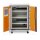 CEMO Akku-Lagerschrank Basic 8/10 - 230 Volt - 4 Lagerebenen - Auf Rollen - Ohne Stromlos-Schaltung - Ohne Fernalarmierung - Ohne Display