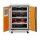 CEMO Akku-Lagerschrank Basic 8/10 - 230 Volt - 4 Lagerebenen - Auf Rollen - Ohne Stromlos-Schaltung - Ohne Fernalarmierung - Ohne Display