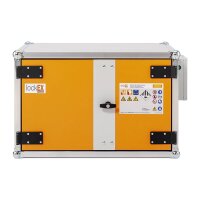 CEMO Akku-Lagerschrank Premium 8/5 - 230 Volt - 2 Lagerebenen  - Mit Stromlos-Schaltung - Ohne Fernalarmierung - Ohne Display
