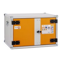 CEMO Akku-Lagerschrank Premium 8/5 - 230 Volt - 2 Lagerebenen  - Mit Stromlos-Schaltung - Ohne Fernalarmierung - Ohne Display