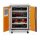 CEMO Akku-Lagerschrank Premium 8/10 - 400 Volt - 4 Lagerebenen - Auf Rollen - Mit Stromlos-Schaltung - Ohne Fernalarmierung - Ohne Display