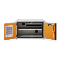 CEMO Akku-Lagerschrank Premium Plus 8/5 - 230 Volt - 2 Lagerebenen  - Mit Stromlos-Schaltung - Mit Fernalarmierung - Mit Display