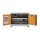 CEMO Akku-Lagerschrank Premium Plus 8/5 - 230 Volt - 2 Lagerebenen - Mit Stapelfüßen - Mit Stromlos-Schaltung - Mit Fernalarmierung - Mit Display