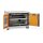 CEMO Akku-Lagerschrank Premium Plus 8/5 - 230 Volt - 2 Lagerebenen - Mit Stapelfüßen - Mit Stromlos-Schaltung - Mit Fernalarmierung - Mit Display