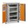 CEMO Akku-Lagerschrank Premium Plus 8/10 - 230 Volt - 4 Lagerebenen - Mit Stapelfüßen - Mit Stromlos-Schaltung - Mit Fernalarmierung - Mit Display