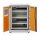 CEMO Akku-Lagerschrank Premium Plus 8/10 - 400 Volt - 4 Lagerebenen - Mit Stapelfüßen - Mit Stromlos-Schaltung - Mit Fernalarmierung - Mit Display