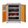 CEMO Akku-Lagerschrank Premium Plus 8/10 - 400 Volt - 4 Lagerebenen - Mit Stapelfüßen - Mit Stromlos-Schaltung - Mit Fernalarmierung - Mit Display