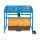 IBS-Teilereinigungsgerät M für 200 Liter Fässer - bis 250 kg belastbar - 1145 x 670 x 1050 mm Außenmaß  - 230V