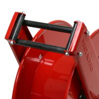 Schlauchaufroller - Automatisch - Offen - Stahl lackiert - Druckluft und Wasser (Niederdruck) - 15 Meter Schlauch - 1/2 Zoll - Starre Wandhalterung