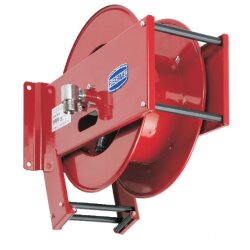 Schlauchaufroller - Automatisch - Offen - 1" AG / 1" IG - Stahl lackiert - Starre Wandhalterung