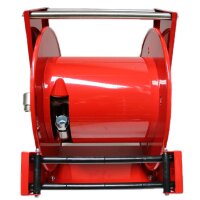 Schlauchaufroller - Automatisch - Offen - Stahl lackiert - Diesel und Wasser (Niederdruck) - 10 Meter Schlauch - 1 Zoll - Starre Wandhalterung