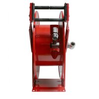 Schlauchaufroller - Automatisch - Offen - Stahl lackiert - Fett und Wasser (Hochdruck) - 10 Meter Schlauch - 3/4 Zoll - Schwenkbare Wandhalterung