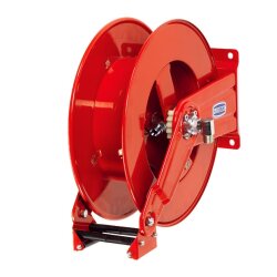 Schlauchaufroller - Automatisch - Offen - 1" AG / 1" IG - Stahl lackiert - Schwenkbare Wandhalterung