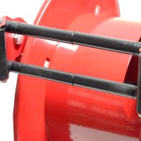 Schlauchaufroller - Automatisch - Offen - Stahl lackiert - &Ouml;l und Diesel (Hochdruck) - 12 Meter Schlauch - 3/4 Zoll - Starre Wandhalterung