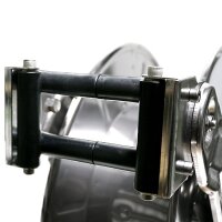 Schlauchaufroller - Automatisch - Offen - Edelstahl - &Ouml;l und Diesel (Hochdruck) - 10 Meter Schlauch - 1 Zoll - Starre Wandhalterung