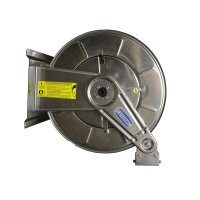 Schlauchaufroller - Automatisch - Offen - Edelstahl - Druckluft und Wasser (Niederdruck) - 40 Meter Schlauch - 3/4 Zoll - Starre Wandhalterung