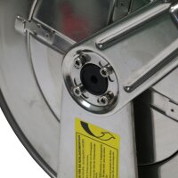 Schlauchaufroller - Automatisch - Offen - Edelstahl - Druckluft und Wasser (Niederdruck) - 6 Meter Schlauch - 3/4 Zoll - Starre Wandhalterung