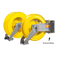 Schwenkbarer automatischer Schlauchaufroller - für...