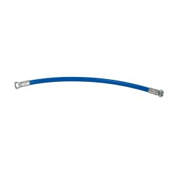2 m Polyurethan Schlauch blau - Luft/Wasser - 20 bar - Ø 3/8" - Einlass AG 3/8" - Ausgang IG 3/8"