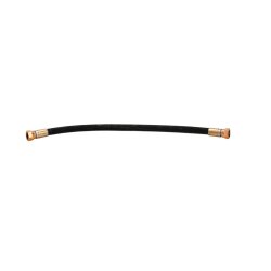 2 m Synthetischer Gummischlauch schwarz R6 - Luft/Wasser - 28 bar - Ø 5/16" - Eingang IG 3/8" - Ausgang IG 3/8"