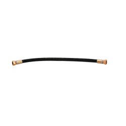 1 m Synthetischer Gummischlauch schwarz R6 - Luft/Wasser - 28 bar - Ø 3/8" - Eingang IG 3/8" - Ausgang IG 3/8"