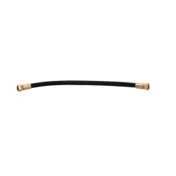 2 m Synthetischer Gummischlauch schwarz R6 - Luft/Wasser - 28 bar - Ø 3/8" - Eingang IG 3/8" - Ausgang IG 3/8"