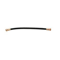 2 m Synthetischer Gummischlauch schwarz R6 - Luft/Wasser - 28 bar - Ø 1/2" - Eingang IG 1/2" - Ausgang IG 1/2"