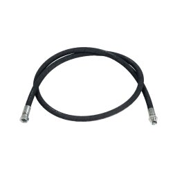 4 m synthetischer Gummischlauch 1SC - Öl - 160 bar -  Eingang IG 1/2" - Ausgang AG 1/2"