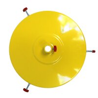 Druckluftschmiergerät - Wandmontage - 50-60 kg Eimer - Schlauchaufroller 10 m - 480 bar Ausgangsdruck - Fettfolgekolben - 400 mm