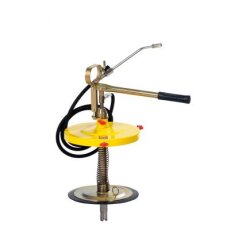 Manuelle Fettpresse - 15 kg - Fettfolgekolben - 265 mm mit Feder - Abschmierdruck 400 bar