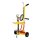 Manuelle mobile Fettpresse - 2 Rad Fahrwagen - 15 kg - Fettfolgekolben - 265 mm mit Feder - Abschmierdruck 400 bar