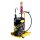 Pneumatische mobile Ölanlage - 50-60 l Fässer - Fördervolumen 25 l/min - Druckverhältnis 3:1 - Zapfpistole -  4 Rad Fahrwagen