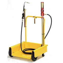 Fahrbares Ölfördergerät - 200 l Fass - Ausgangsdruck 24 bar - 30 l/min -  4 Rad Fahrwagen