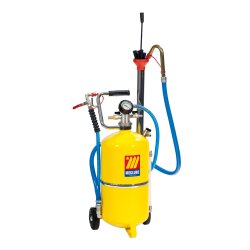 Pneumatisches Ölabsauggerät - 24 l Behälter - fahrbar - Druckluft Entleerung -  Absauglanze