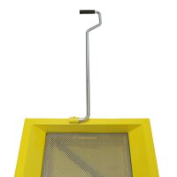 Fahrbare 60 l Öl Auffangwanne -  3/4" Ablassventil - Gitterrost - 2 Lenkrollen - 2 feste Rollen