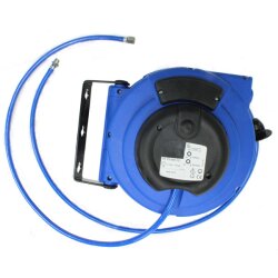 12 m geschlossener schwenkbarer automatischer Schlauchaufroller - Schlauch  6x10 mm - für Luft/Wasser